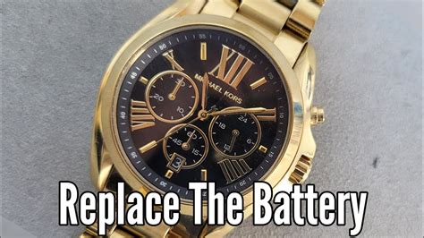 how to replace a battery in a michael kors watch|Michael Kors battery replacement tool.